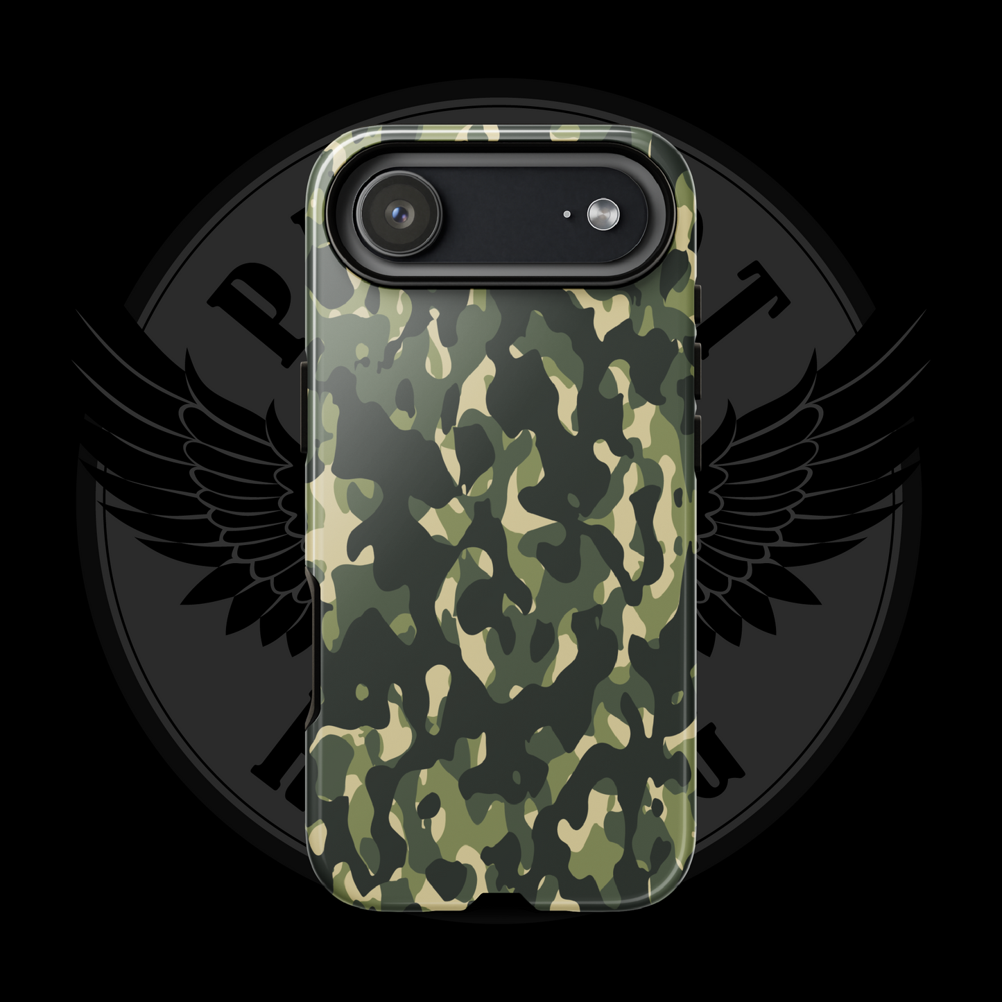 Woodland Warrior Camo iPhone Case – Classic Military Protection with Free Shipping
