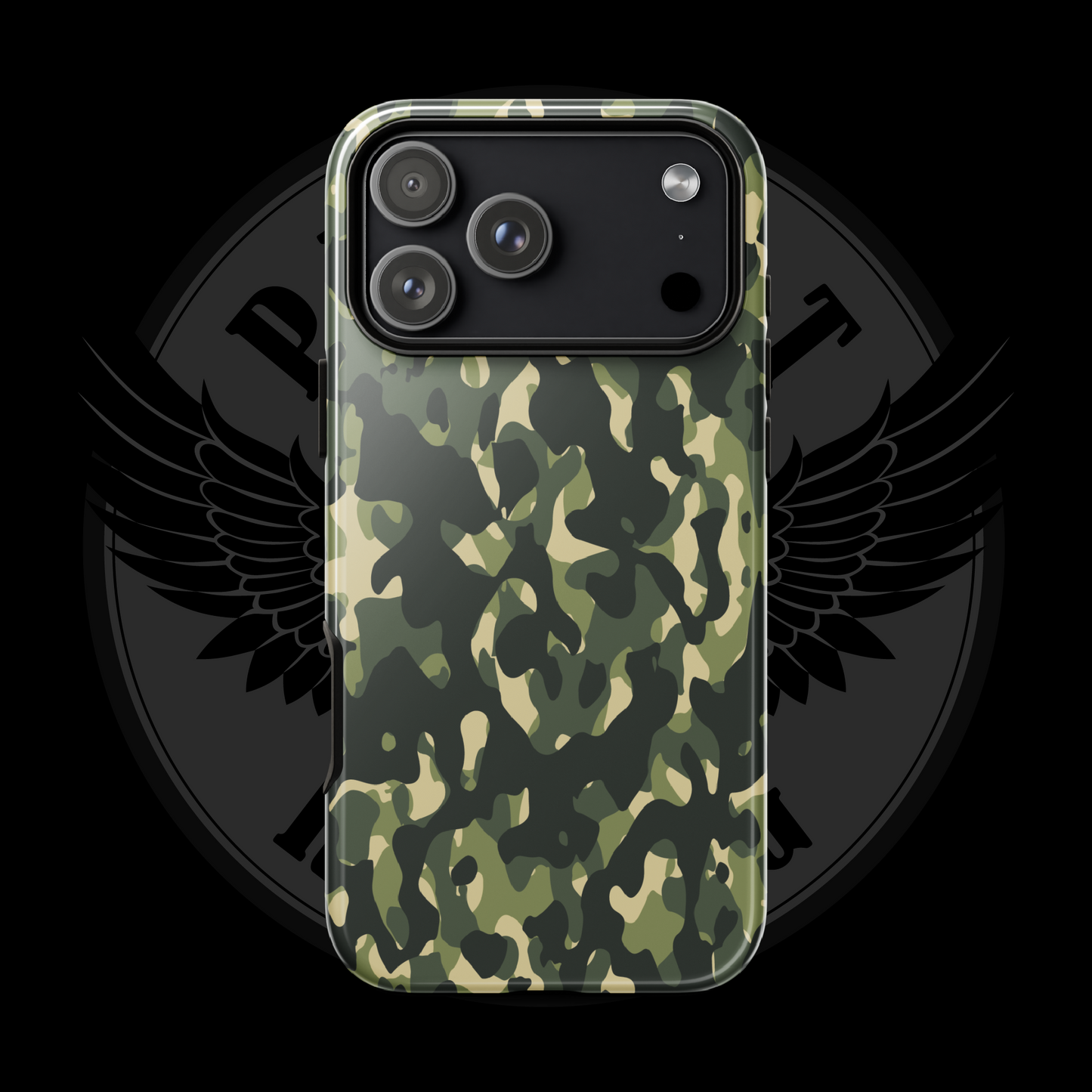 Woodland Warrior Camo iPhone Case – Classic Military Protection with Free Shipping