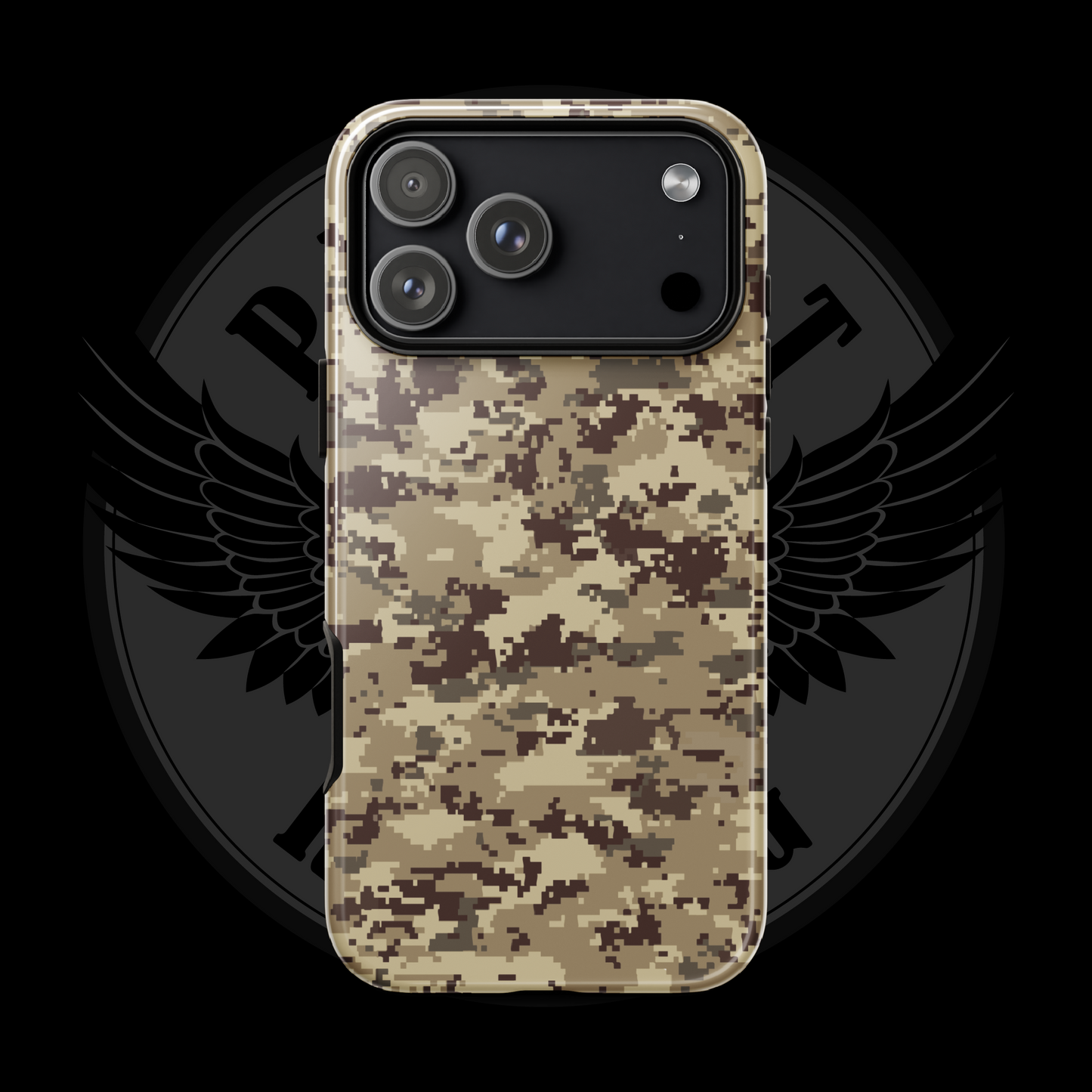 Desert Patriot Camo iPhone Case – Sand-Tone Tactical Protection with Free Shipping