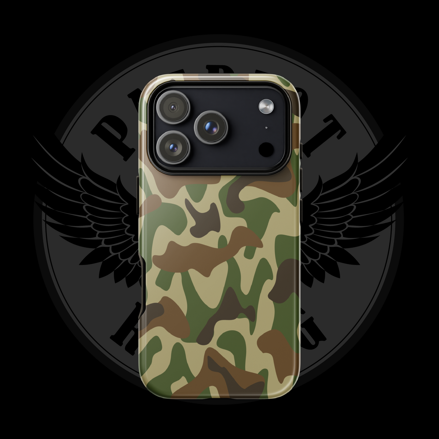 Heritage Hunter Camo iPhone Case – Classic Woodland Protection with Free Shipping