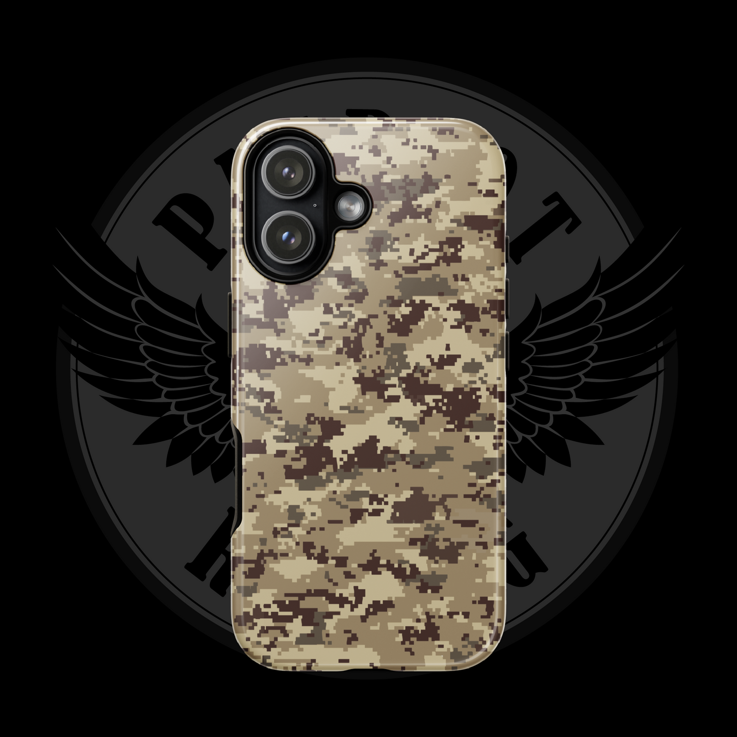 Desert Patriot Camo iPhone Case – Sand-Tone Tactical Protection with Free Shipping