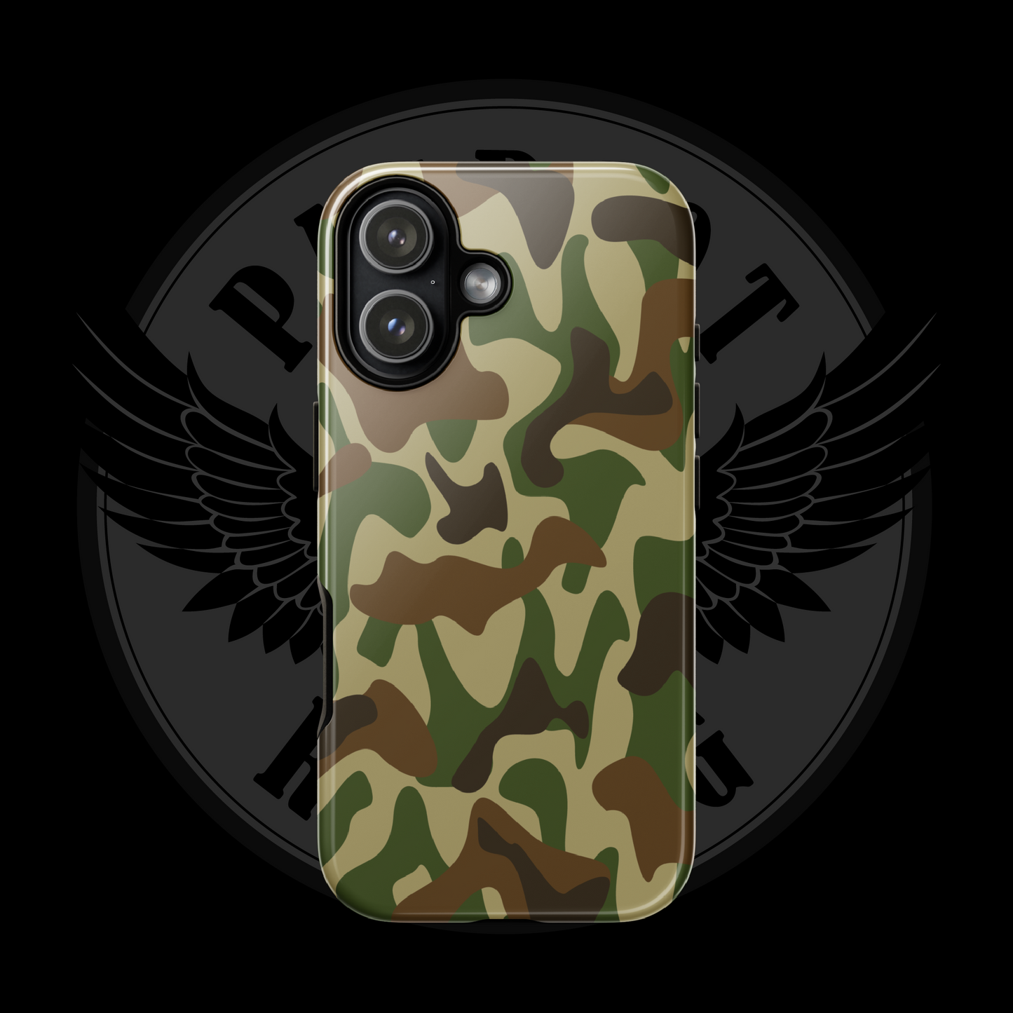 Heritage Hunter Camo iPhone Case – Classic Woodland Protection with Free Shipping