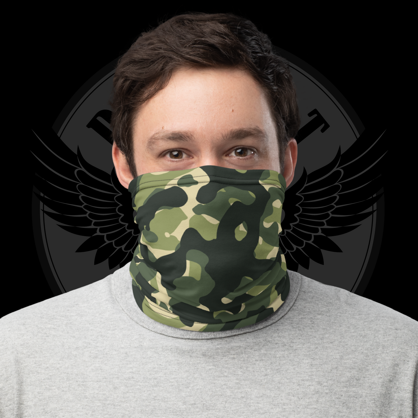 Woodland Warrior Tactical Face Cover – Multifunctional Neck Gaiter