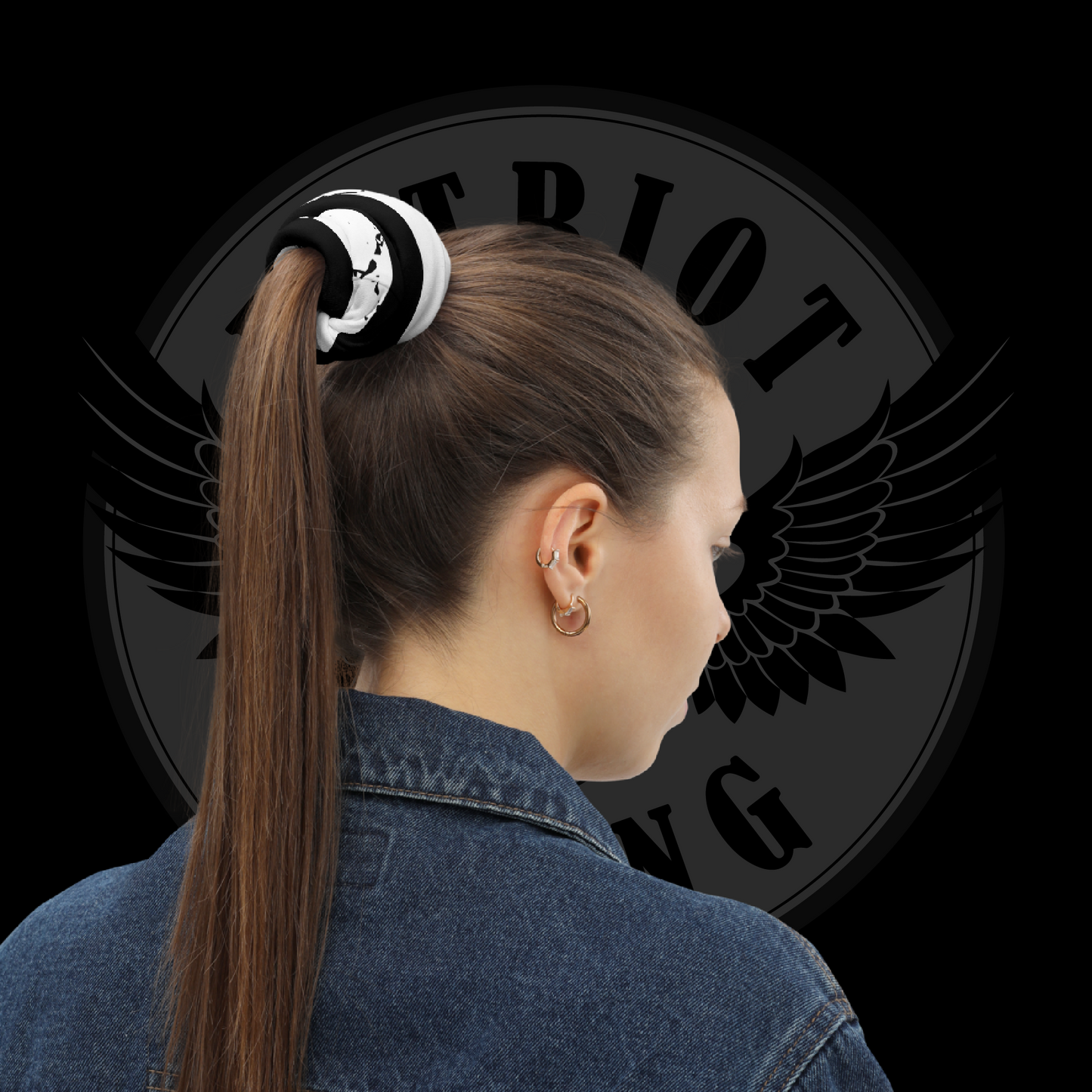 Distressed Black & White American Flag Tactical Face Cover – Multifunctional Neck Gaiter