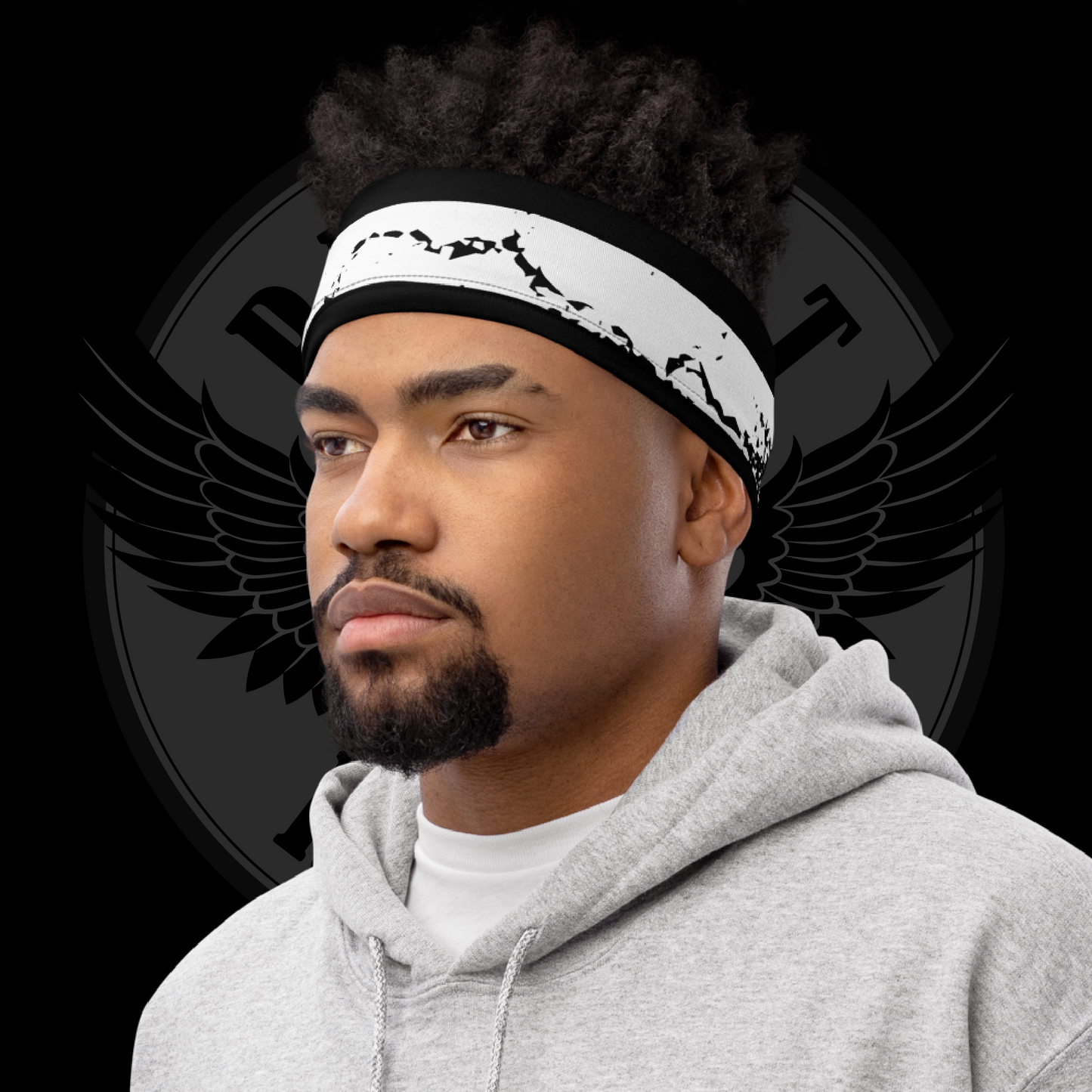 Distressed Black & White American Flag Tactical Face Cover – Multifunctional Neck Gaiter