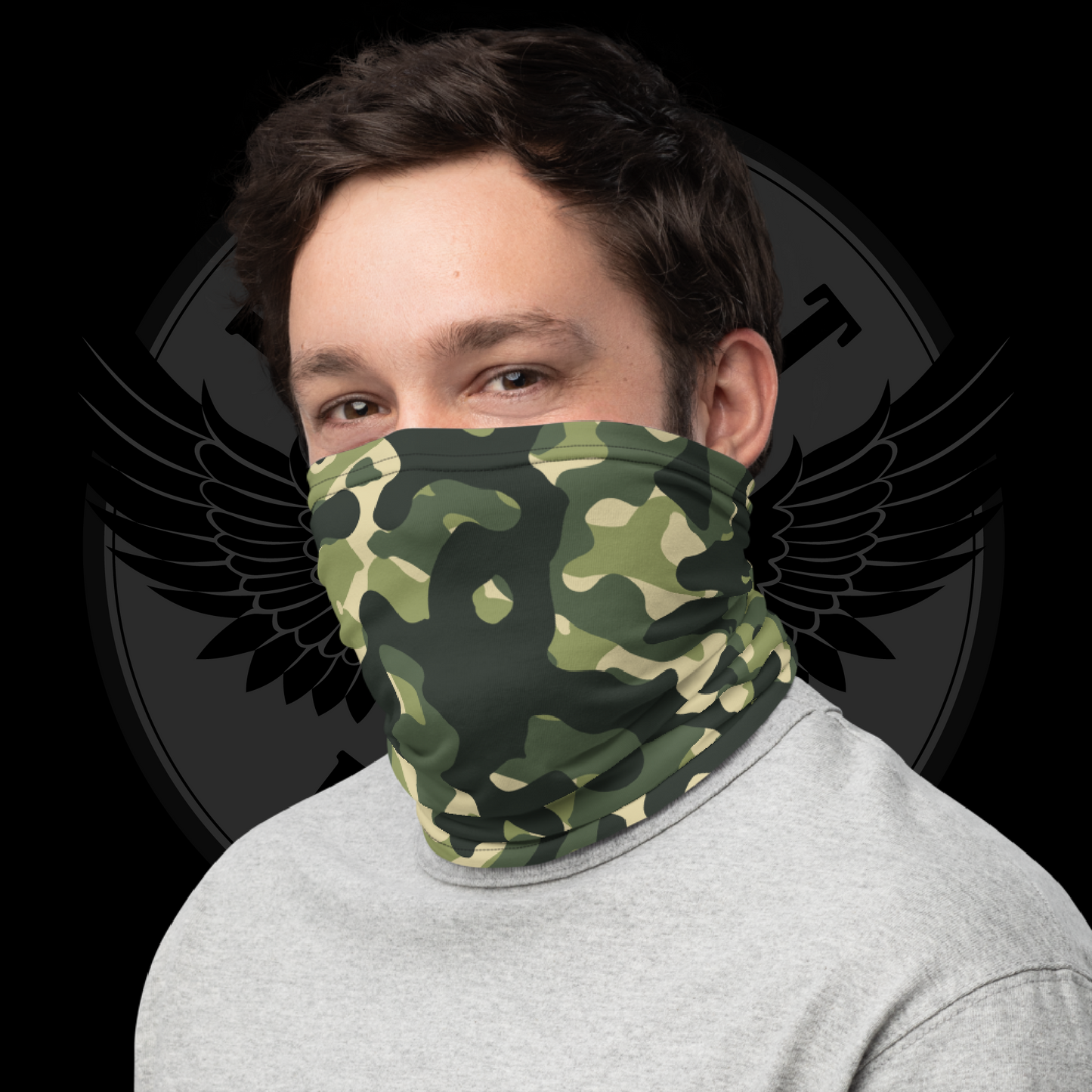 Woodland Warrior Tactical Face Cover – Multifunctional Neck Gaiter