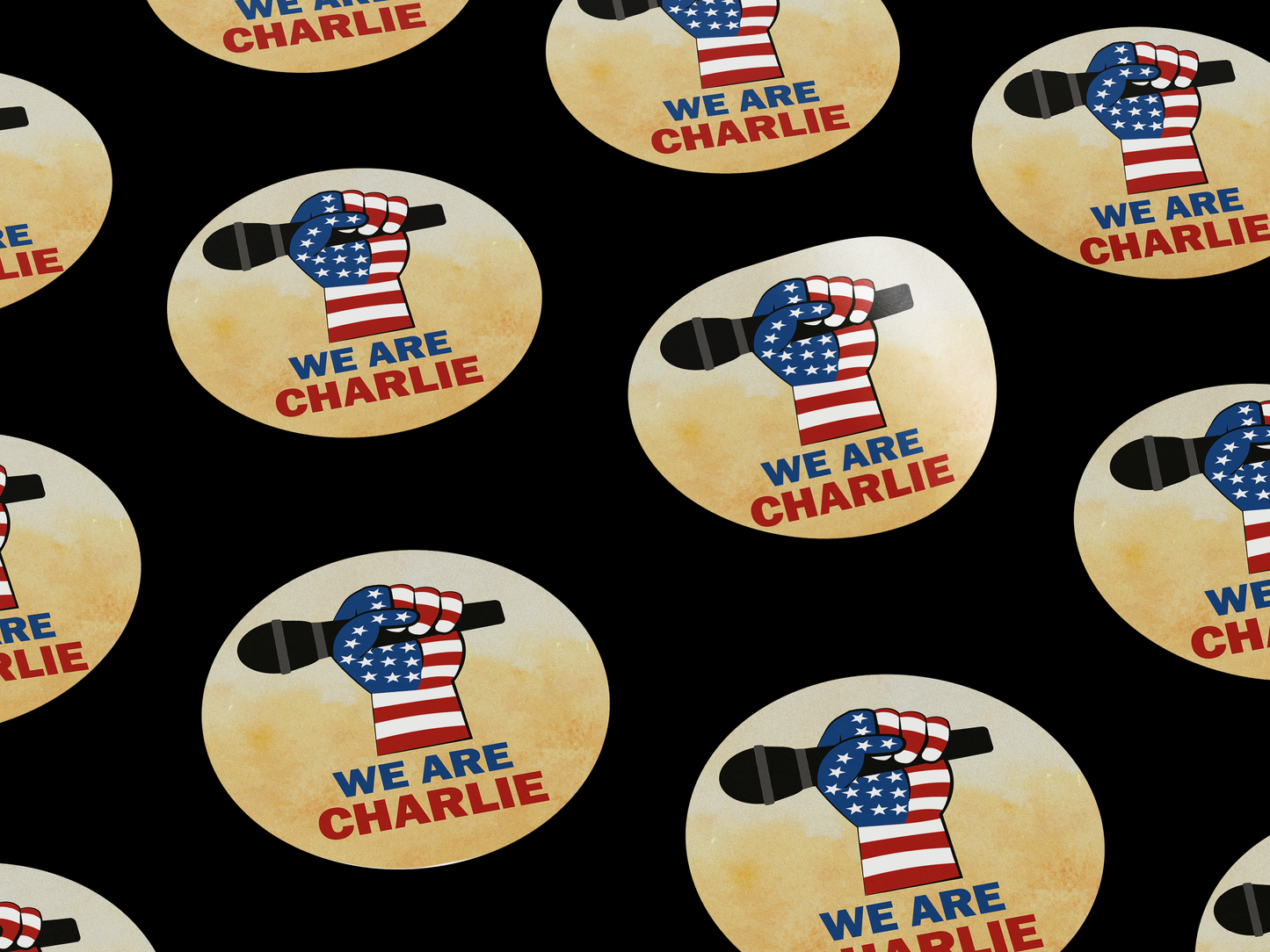 We Are Charlie Stickers