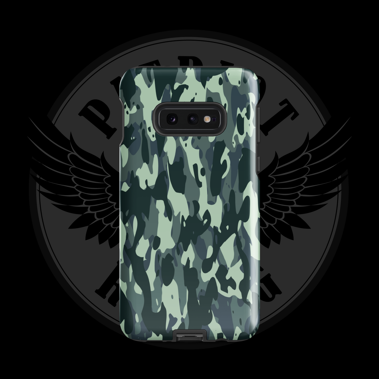 Midnight Stealth Camo Samsung Case – Tactical Dual-Layer Protection with Free Shipping