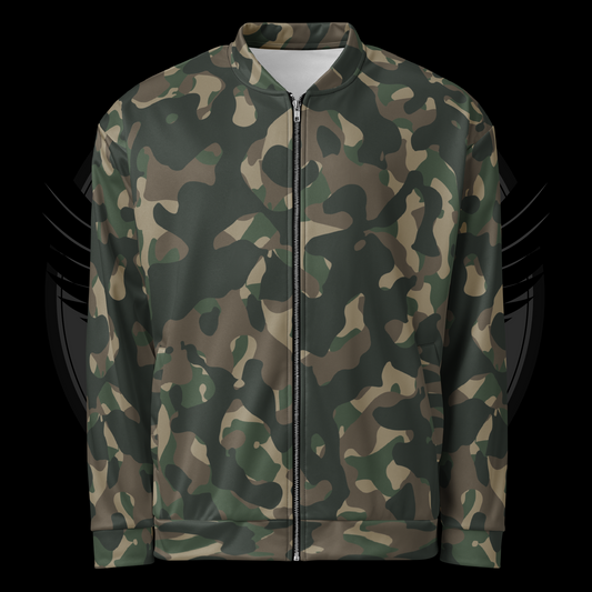 Frontline Forest Camo Bomber Jacket – Classic Woodland Camo