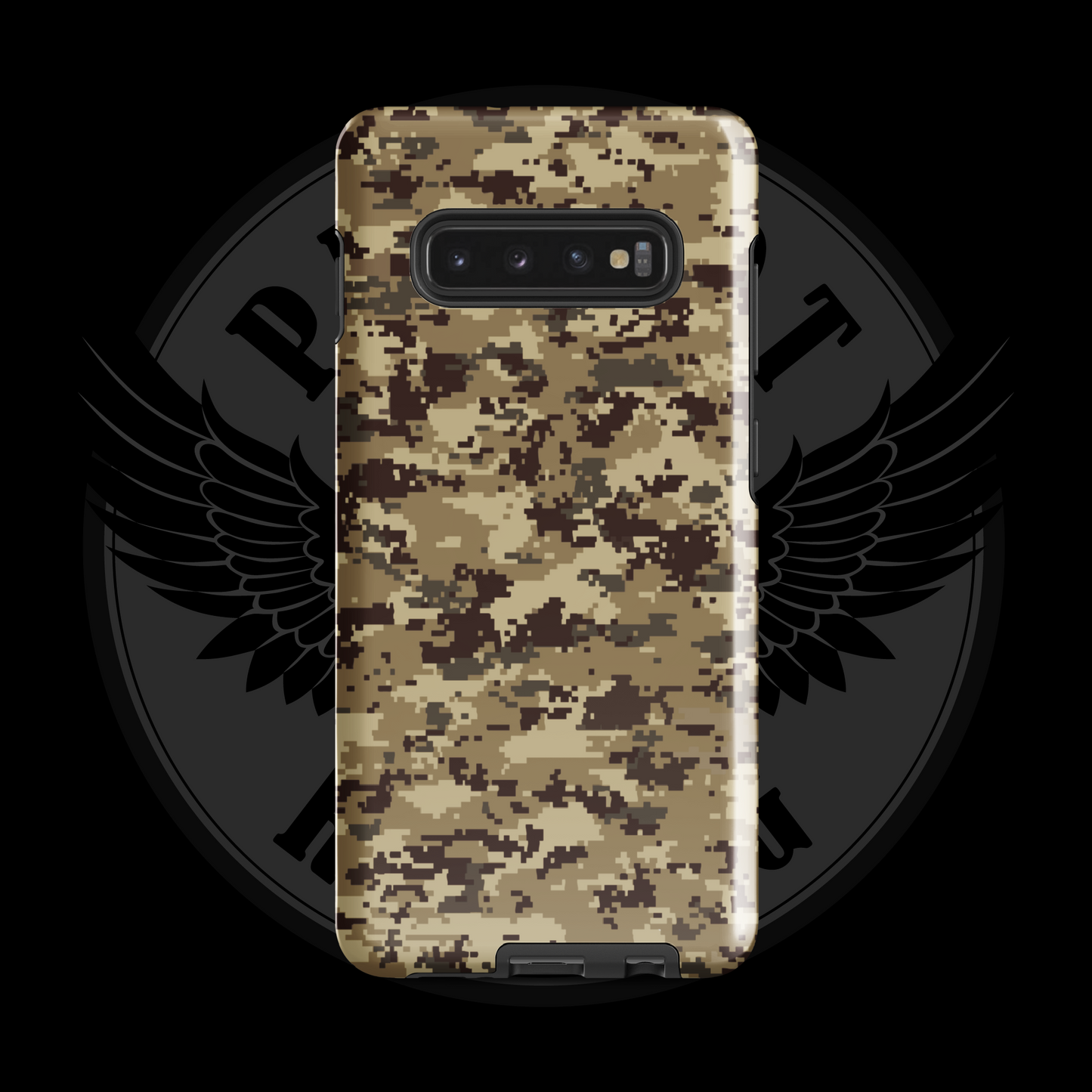 Desert Patriot Camo Samsung Case – Rugged Dual-Layer Protection with Free Shipping