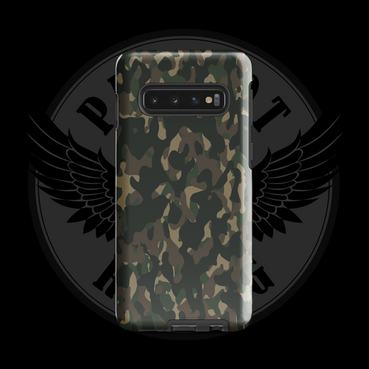 Frontline Forest Camo Samsung Case – Durable Dual-Layer Protection with Free Shipping