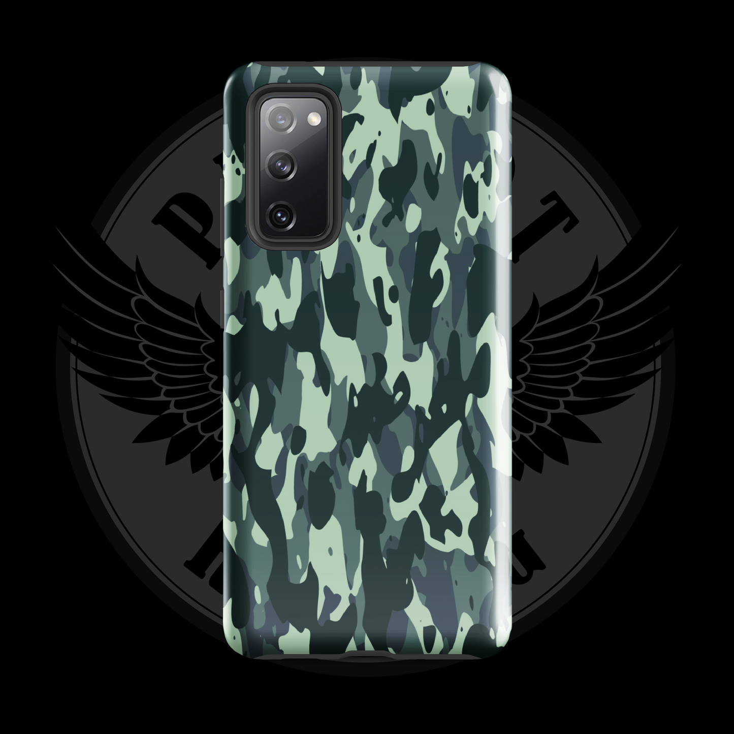 Midnight Stealth Camo Samsung Case – Tactical Dual-Layer Protection with Free Shipping