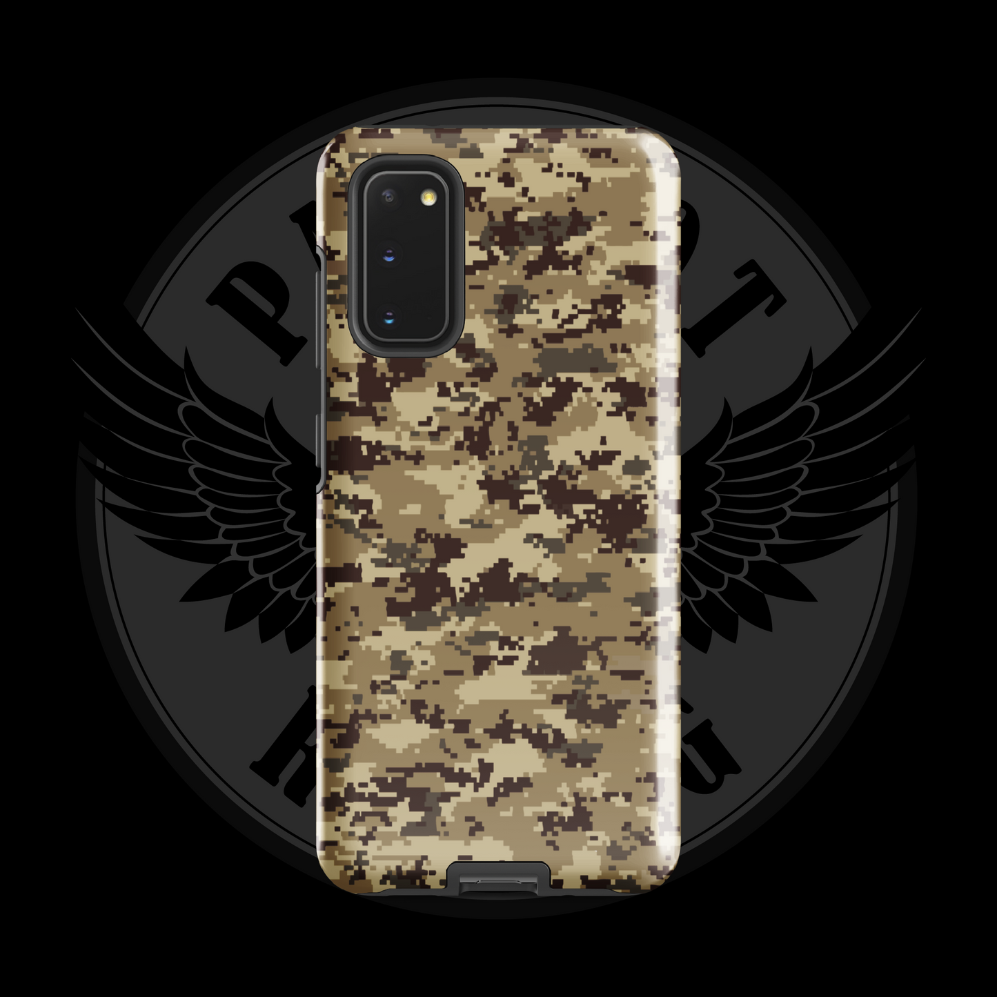 Desert Patriot Camo Samsung Case – Rugged Dual-Layer Protection with Free Shipping