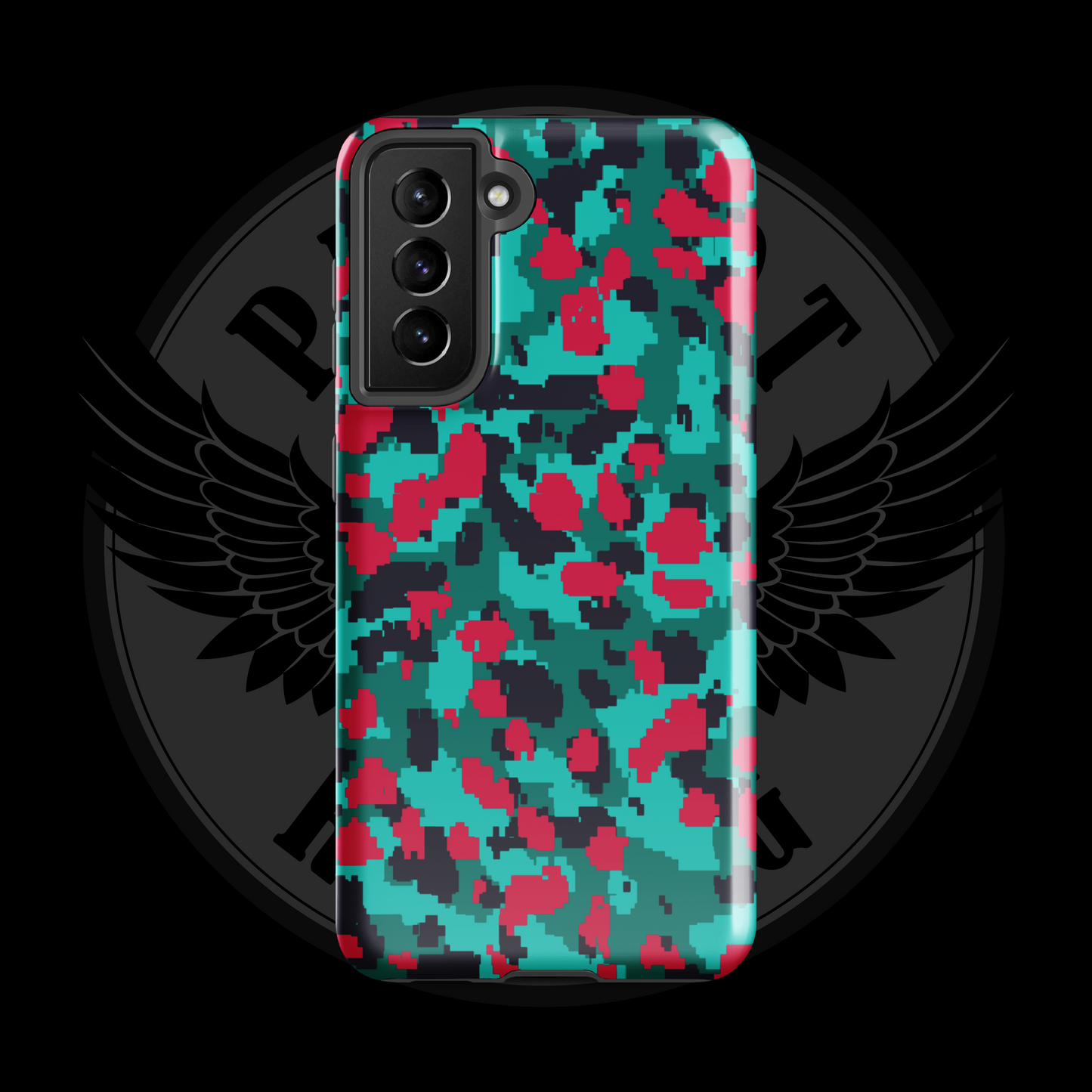 Patriot Storm Camo Samsung Case – Rugged Dual-Layer Protection with Free Shipping