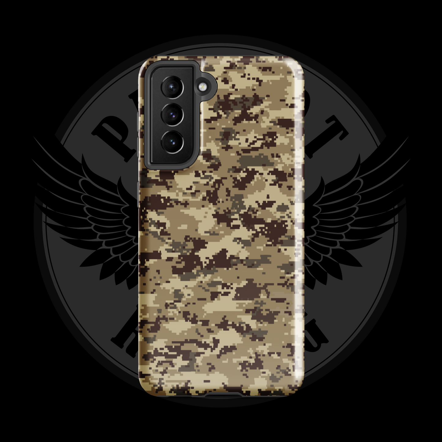 Desert Patriot Camo Samsung Case – Rugged Dual-Layer Protection with Free Shipping