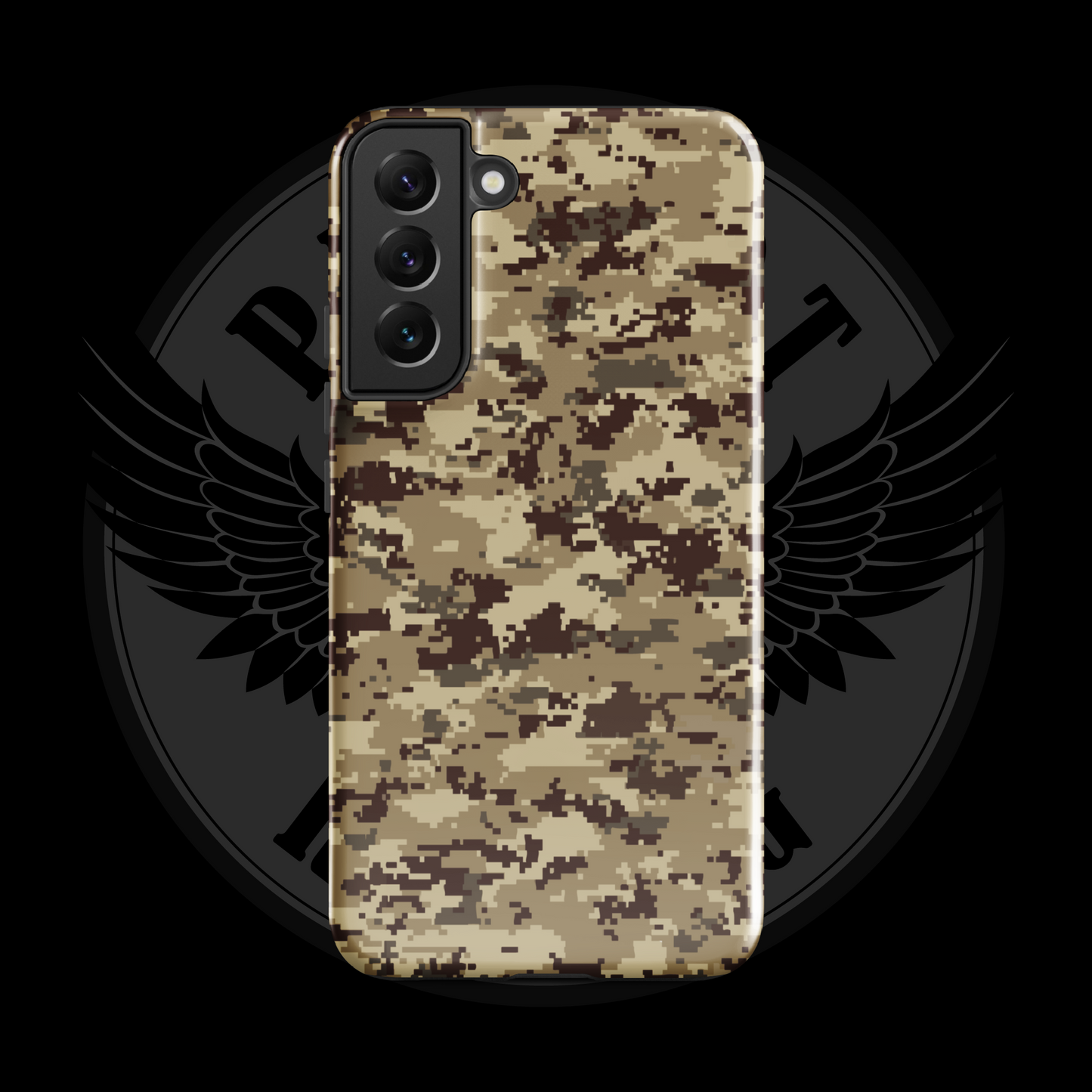 Desert Patriot Camo Samsung Case – Rugged Dual-Layer Protection with Free Shipping