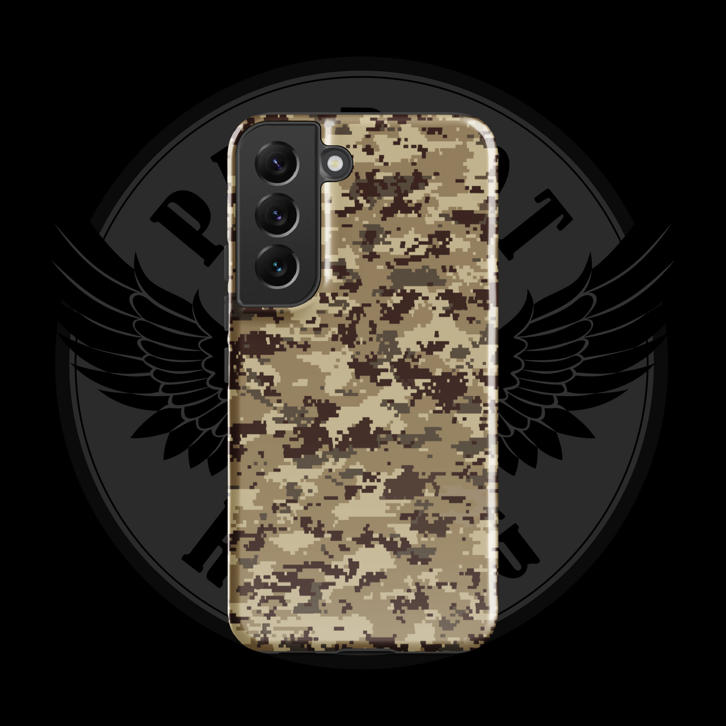 Desert Patriot Camo Samsung Case – Rugged Dual-Layer Protection with Free Shipping