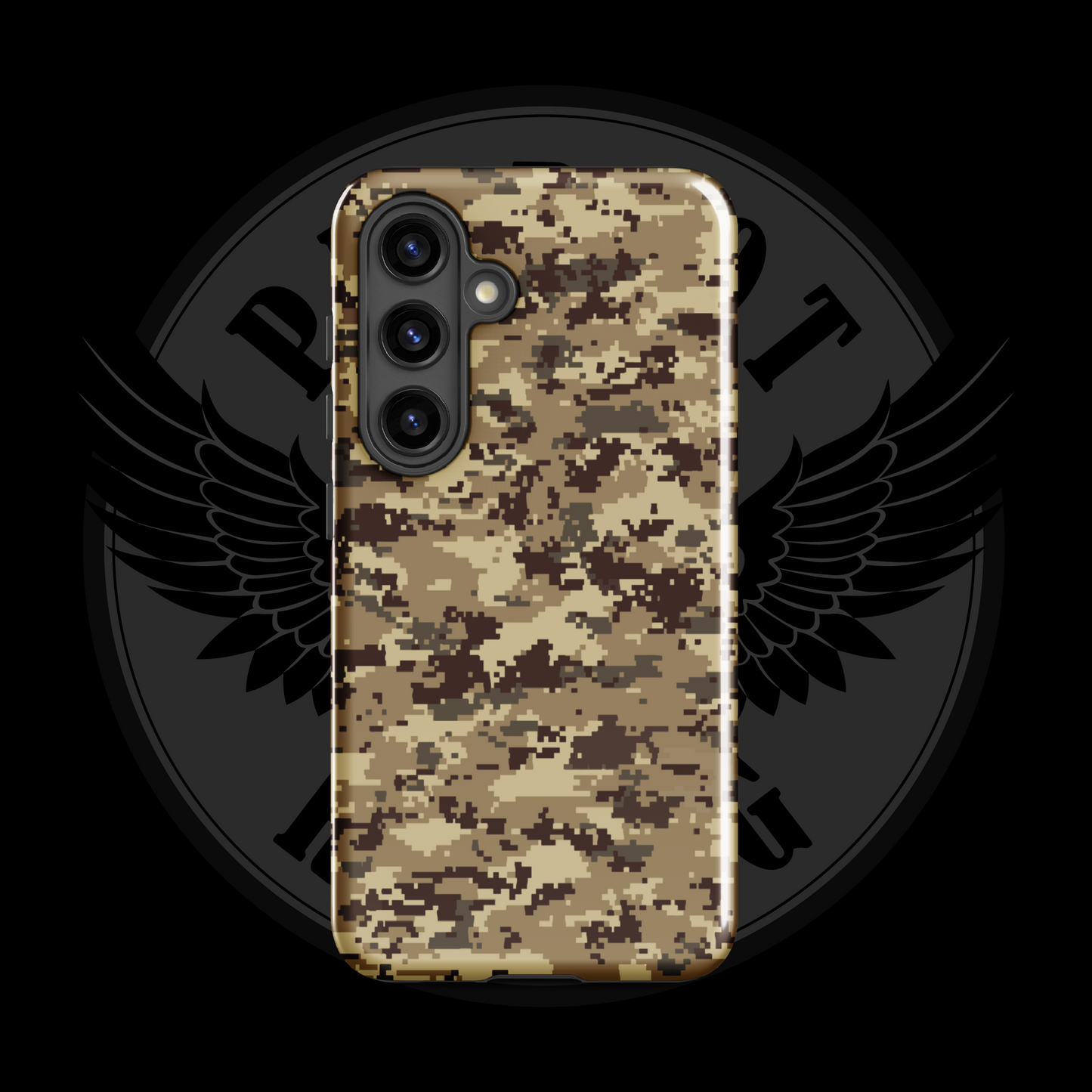 Desert Patriot Camo Samsung Case – Rugged Dual-Layer Protection with Free Shipping