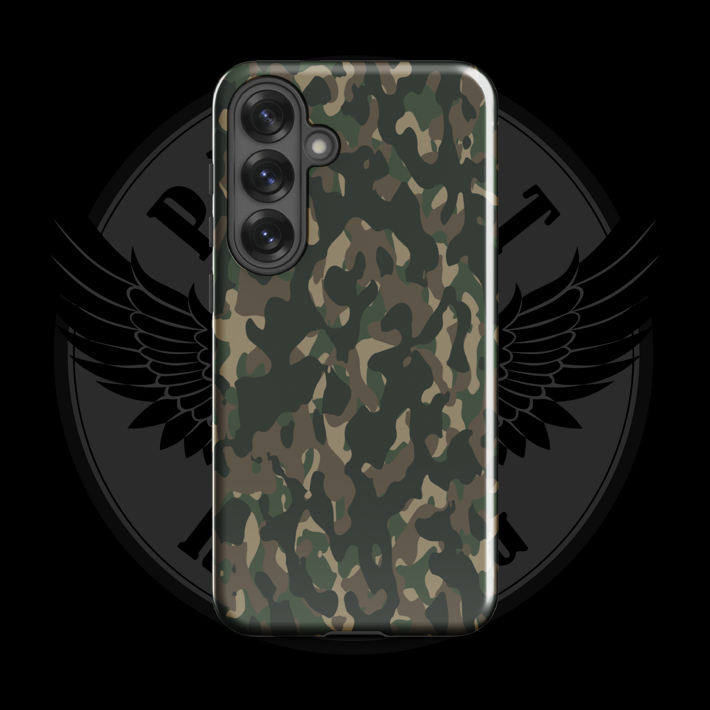 Frontline Forest Camo Samsung Case – Durable Dual-Layer Protection with Free Shipping