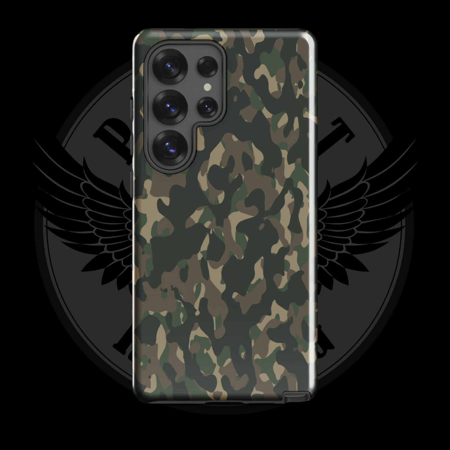 Frontline Forest Camo Samsung Case – Durable Dual-Layer Protection with Free Shipping