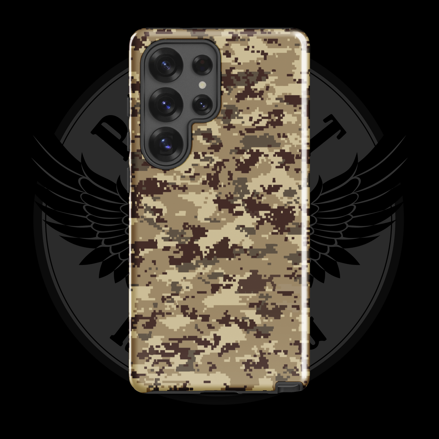 Desert Patriot Camo Samsung Case – Rugged Dual-Layer Protection with Free Shipping