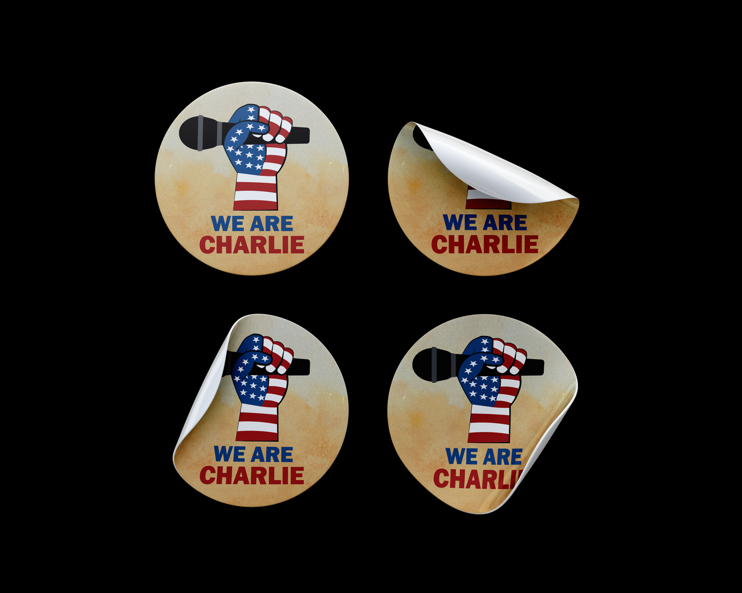 We Are Charlie Stickers